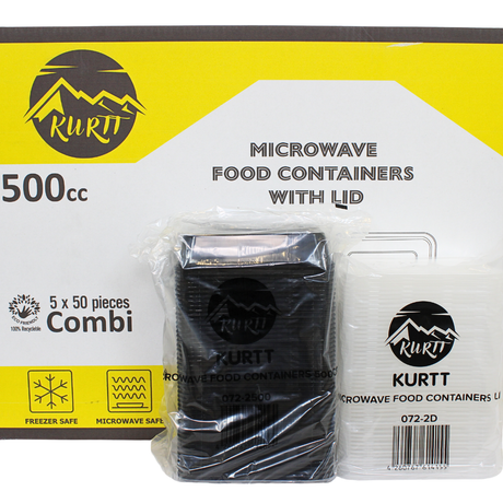 Mikrowellenbehälter mit Deckel schwarz