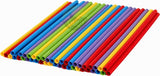 Multi color Papier Rietjes 240x7mm - 150 stuks