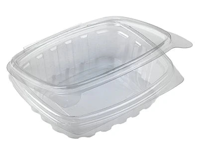 Salad containers 125cc with fixed lid - 100 pieces