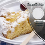 100x stevige Plastic Borden Ø 22cm, 2-Vaks, herbruikbare borden Vaatwasmachinebestendig, wegwerp borden, Horeca-geschikt