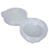  Ripboxx® MEAL's Klappschale PP Transparent 215x220x57mm – 1/2/3-fach | 100 Stück