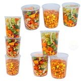 Reusable Transparent Round 1000cc - 100 pieces