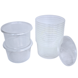 Reusable Transparent Round 500cc - 100 pieces