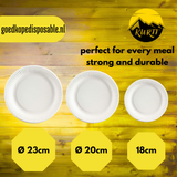 Cardboard Plates 23 cm - 100 pieces