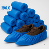 Disposable shoe covers blue - 100 pieces